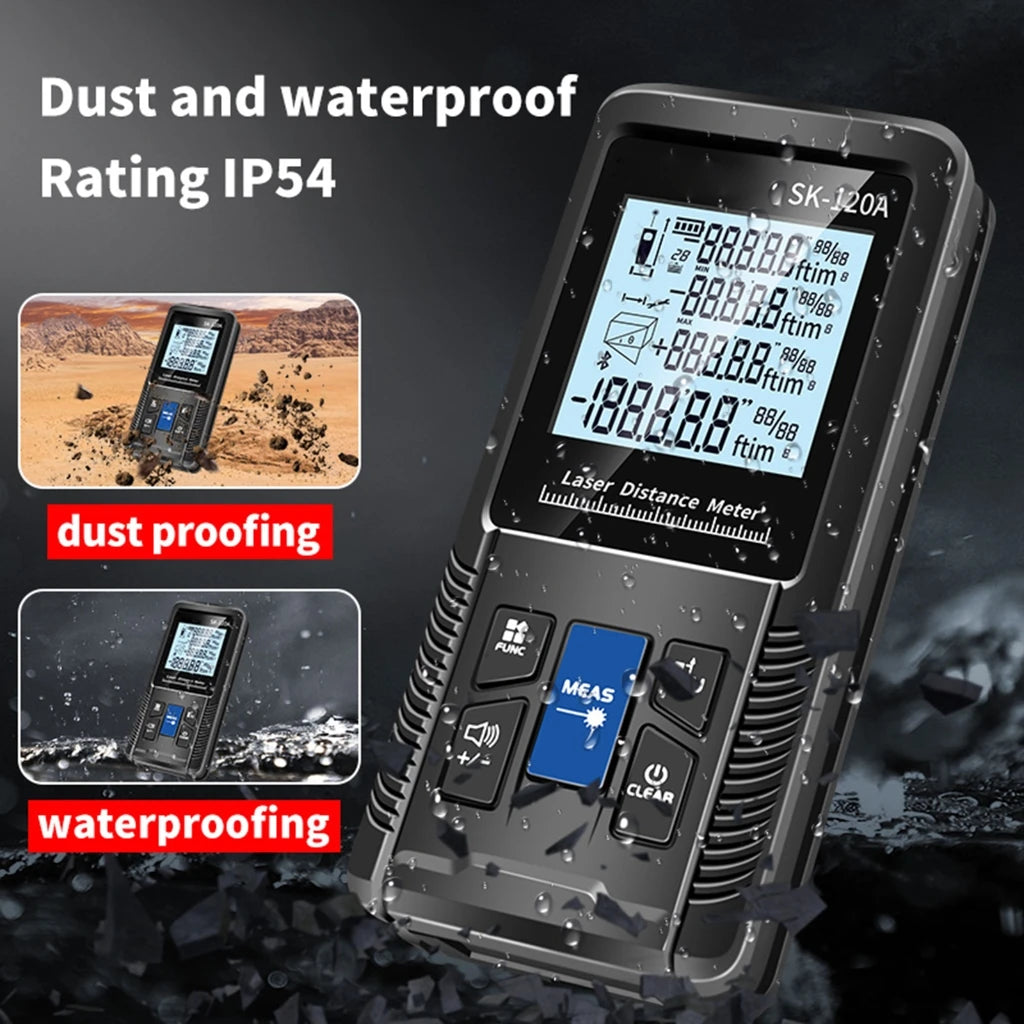 1PC Portable Handheld Lasers Measure Tape Tool Digital Display Distance Meter Intelligent Rangefinder 40m 50m 70m 100m 120m