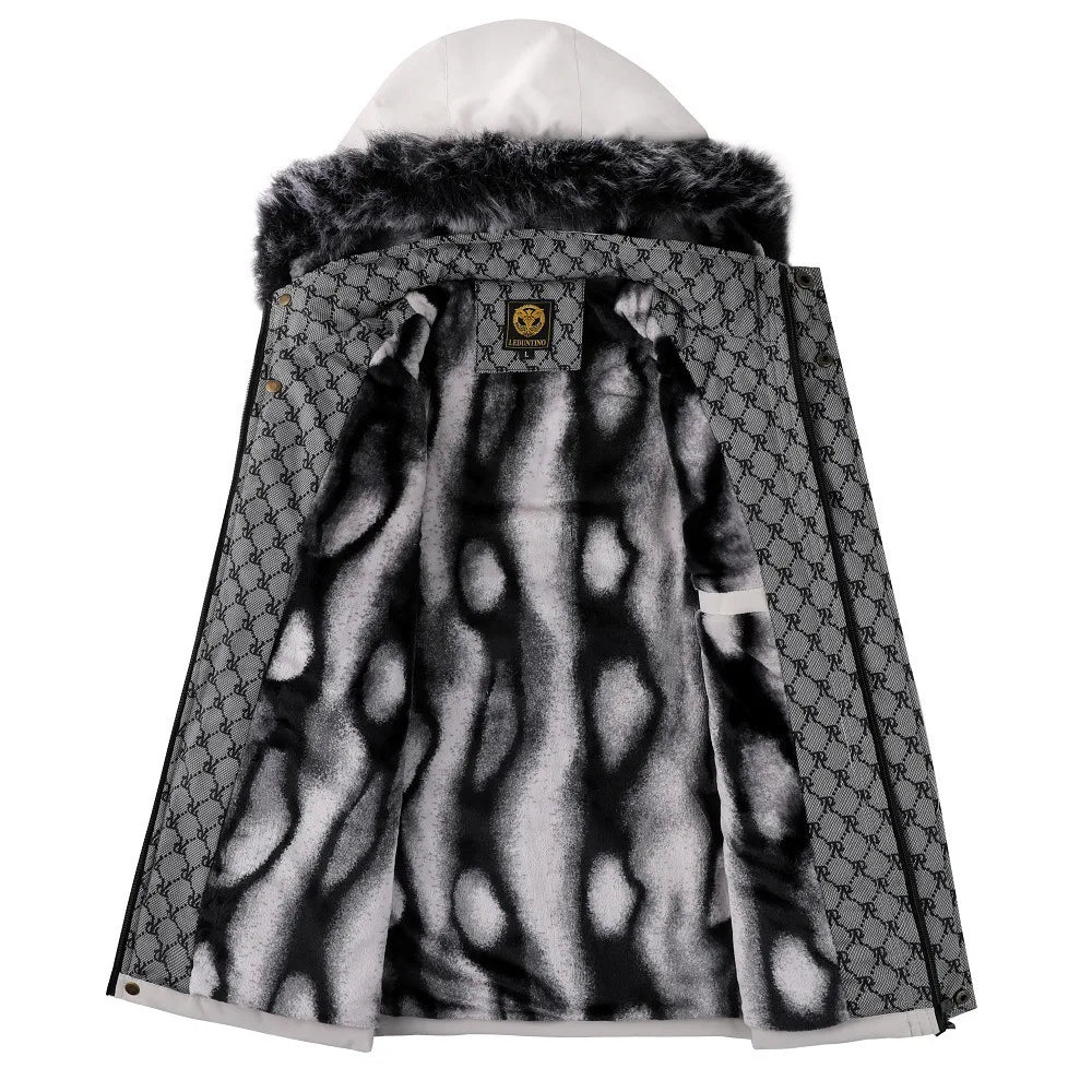 Winter Men Hooded Fur Collar Winter Coats Down Jackets High Quality Male Thicker Windproof  Warm Parkas Hombre Casual Jackets
