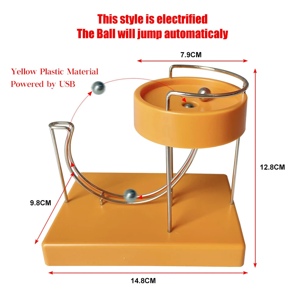 Creative Perpetual Motion Marble Machine Creative Marble Motor Energy Art Perpetual Motion Machine Desktop Miniature Home Decor