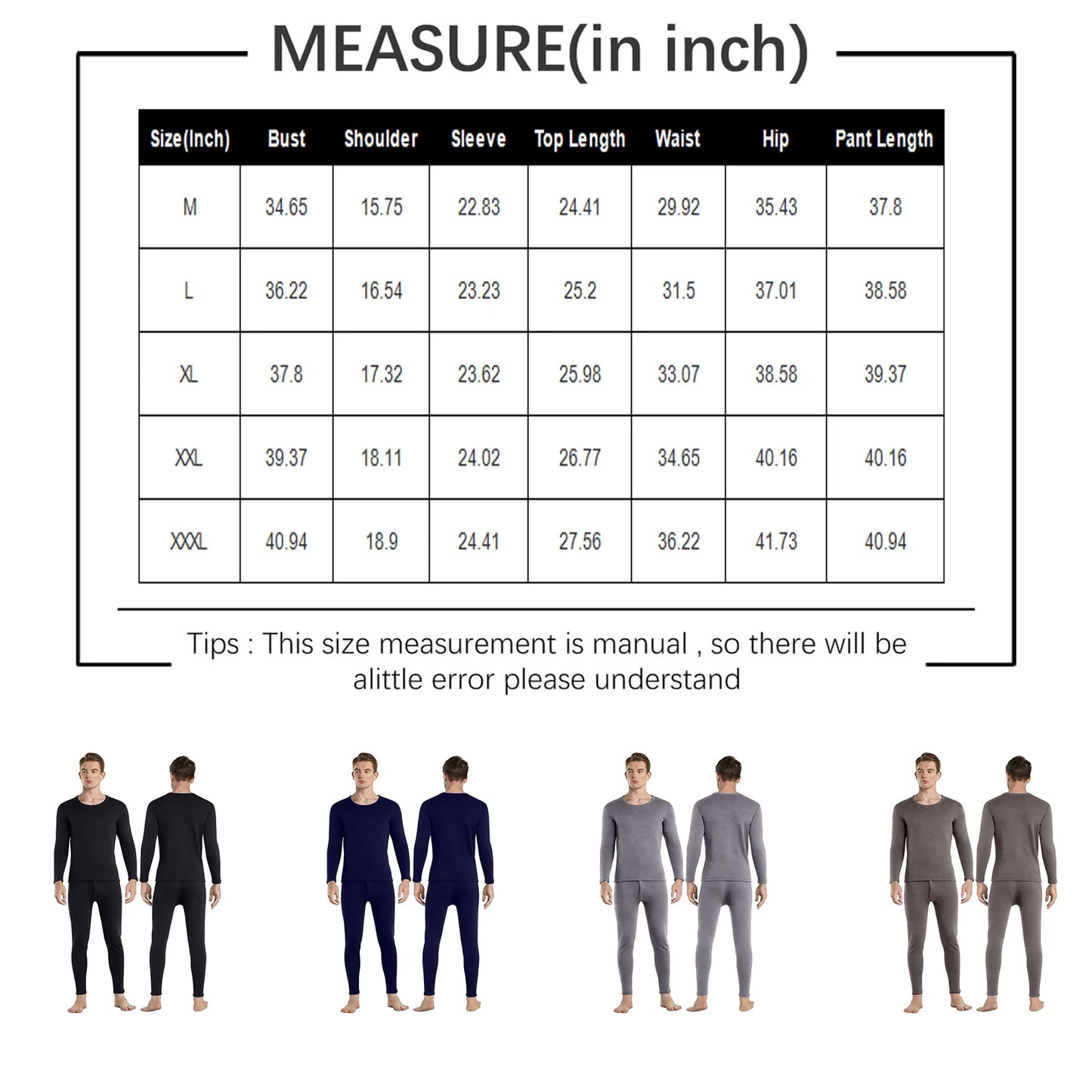 Men'S Thermal Underwear Thin Base Cotton Sweater Winter Thermo Shirt Tops Pants Set Thermal Clothing Set Skiing Underwear Set