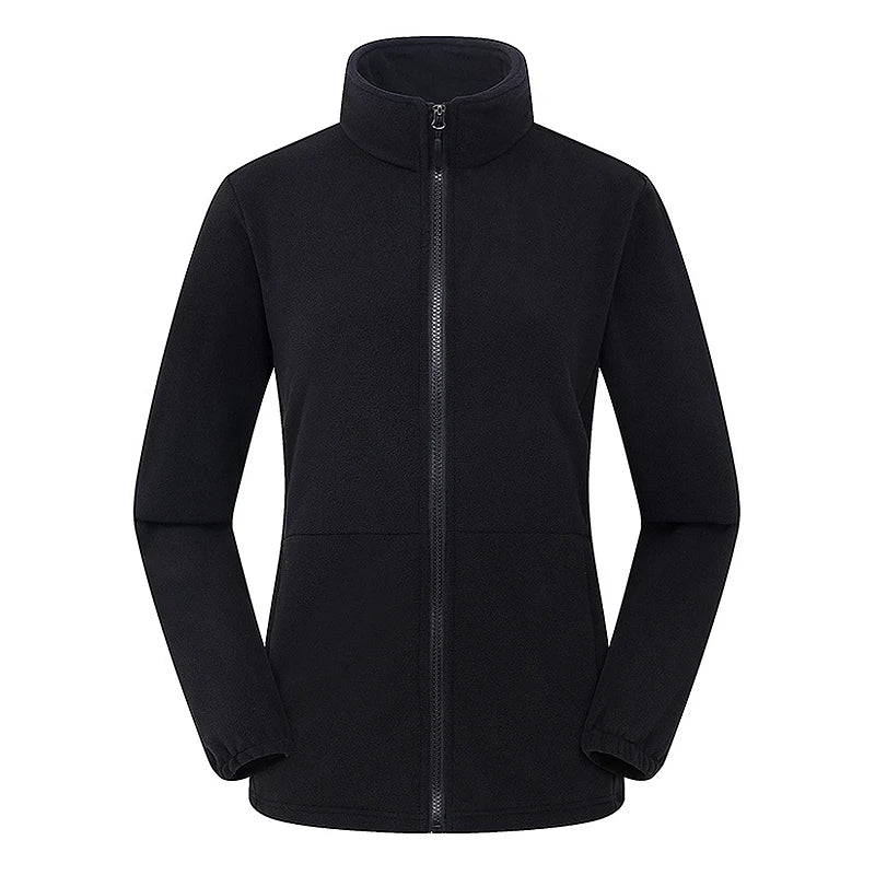 JNLN Winter Polar Fleece Jackets Women Windproof Thermal Soft Shell Jacket Outdoor Hiking Camping Skiing Climbing Warm Coat
