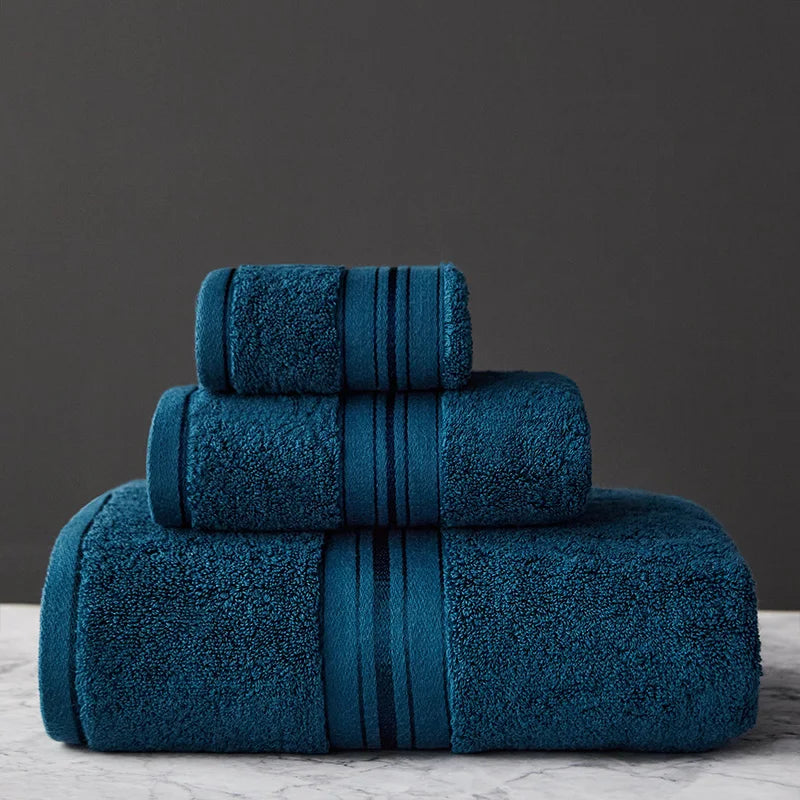 Egyptian Cotton Bath Towels Towels Combed Face Towels Set or Individually Suitable for Sports Travel Home Hotel and Bathroom Use