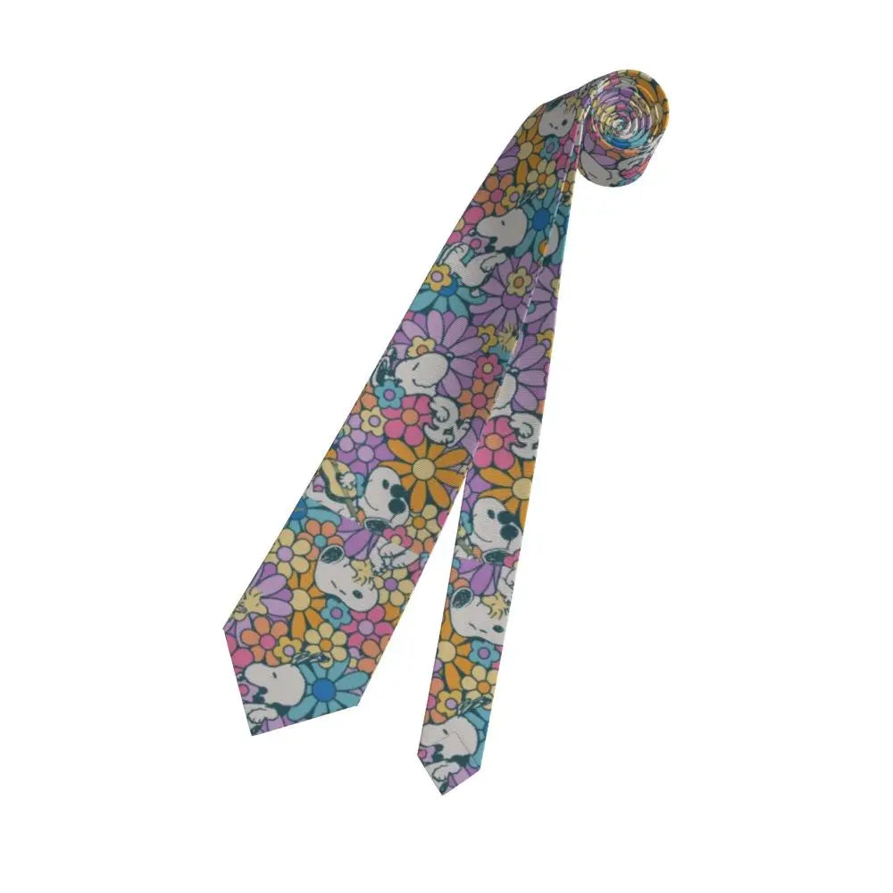 Personalized Fashion S-Snoopys Neckties Men Silk Cartoon Office Neck Tie