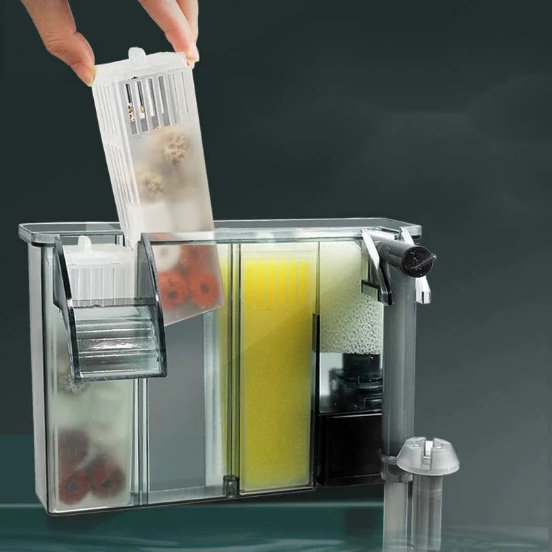 Powerful Aquarium External Filter Wall Mounted Fish Tank Filter Barrel Efficient Water Purification And Circulation System