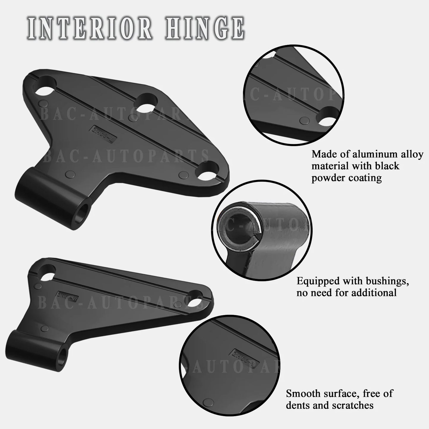 Car Interior Door Hinge Kit Bolt Parts Accessories Fit For Jeep Wrangler JK 2007-2018 4-Door Front Rear Side Hinges Replacement