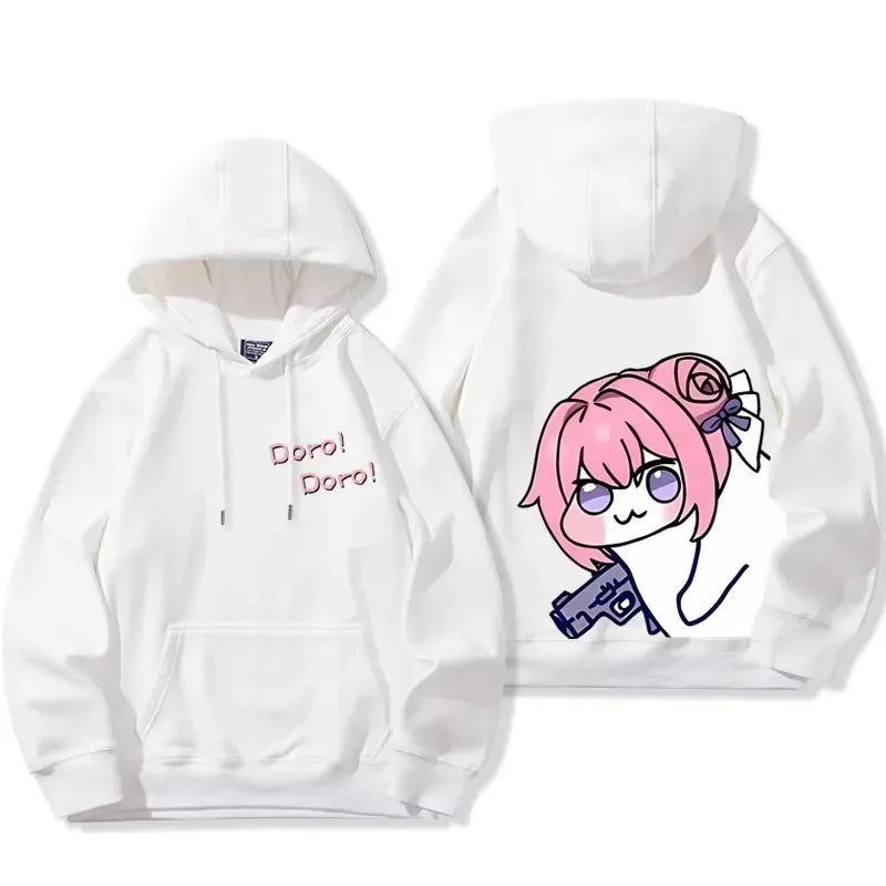 Doro Character Funny Sweatshirts hoodies Unisex Oversized Fleece warm Casual Print high quality hot product Couples Comfortable