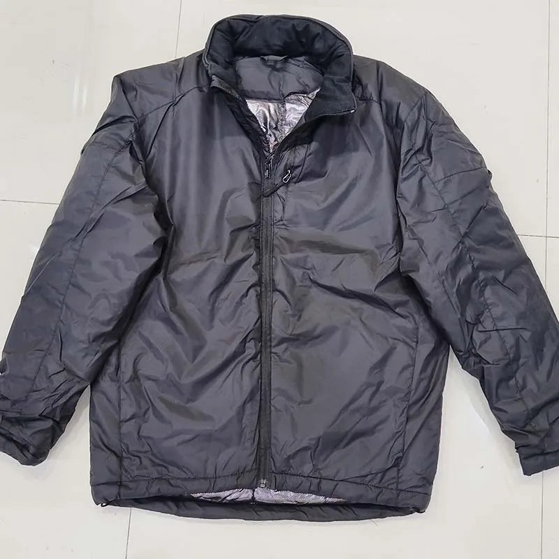 Winter Jackets Men Parkas Warm Lightweight Portable Outerwear Tactics Jacket Heat Reflective Windproof Hiking Coat Windbreaker