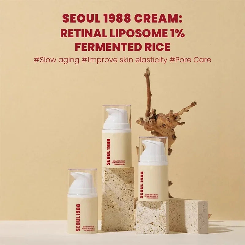 Korean Brand Skin Care Set Seoul 1988 Anti-aging Brightening Eye Cream Sunscreen Anti-wrinkle Essence Rice Cream Essence Water