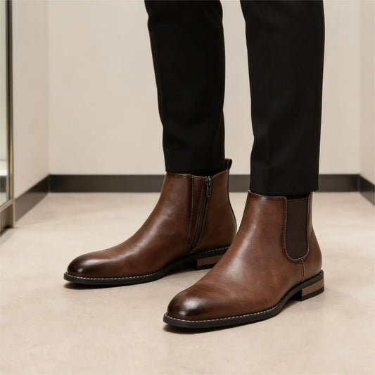 Boots Men Casual Brand Comfortable 2026 Fashion Boots Leather