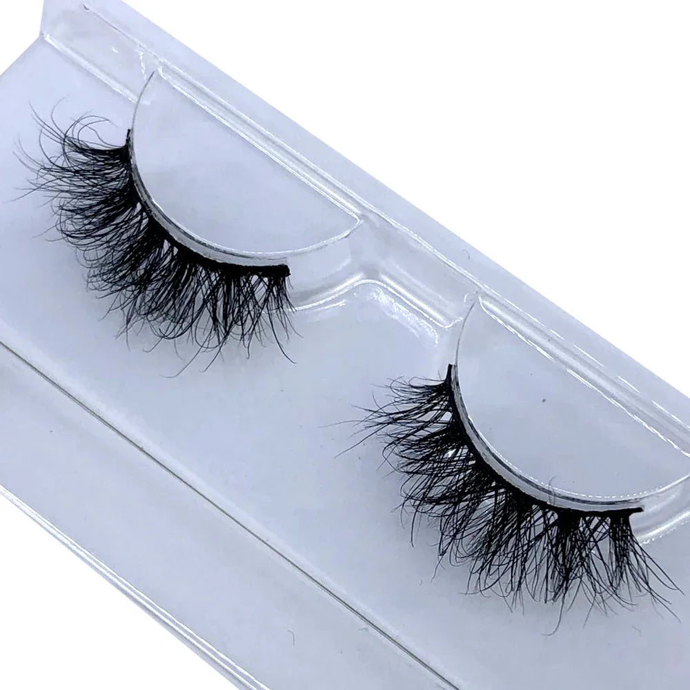 New Dropshipping natural wispy volume 3d mink lashes makeup eyelashes false lashes mink eyelashes with soft band