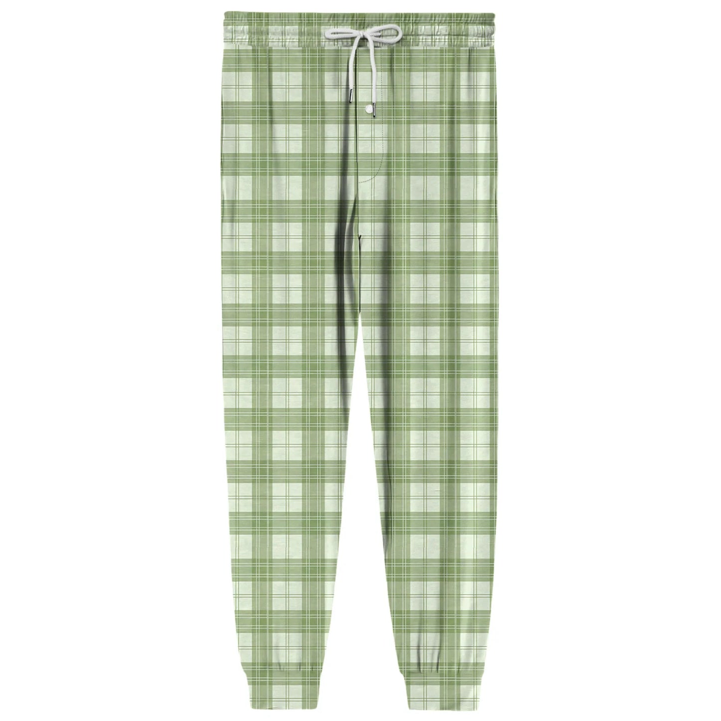 Men'S Plaid Casual Pants Checkered Pattern Cuffed Design Comfortable Fabric Suitable Daily Wear All Seasons Trendy Pajama Pants