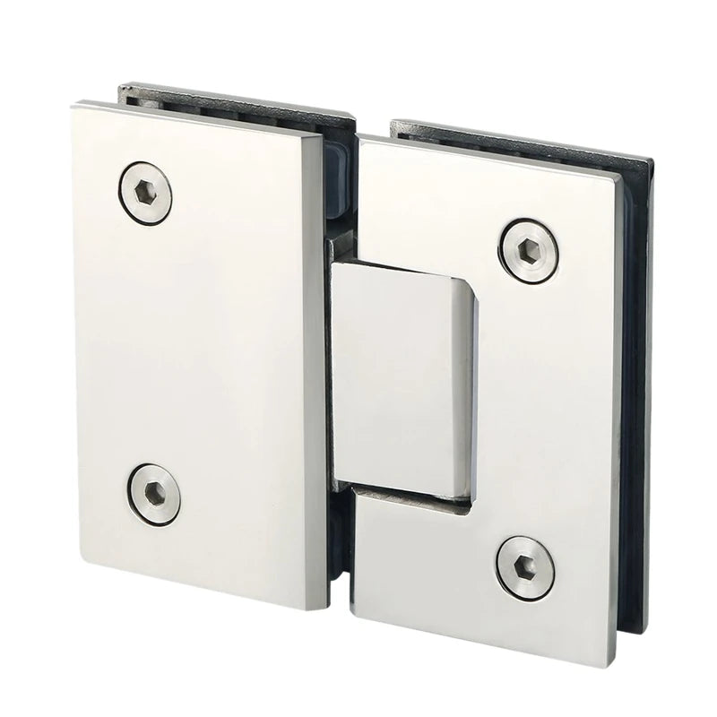 Heavy Duty 180 Degree Glass Door Cabinet Showcase Cabinet Clip Glass Shower Door Hinge Replacement Parts Stainless Steel Polishe