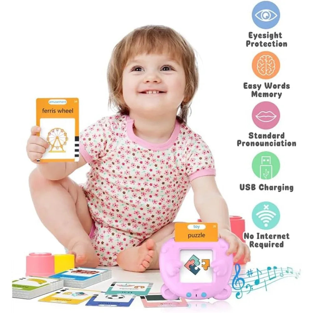 Toddler Toys for Boys Girls Autism Sensory Toys Learning Montessori Toys Speech Therapy Toys 224 Sight Words Talking Flash Cards