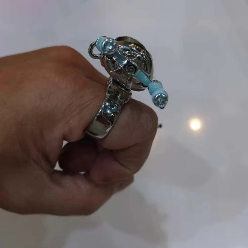Neck Chain Luxury Fishing Reel Necklace Rotatable Exquisite Fishing Reel Ring High-end Pendant Men Neck Pendant Daily