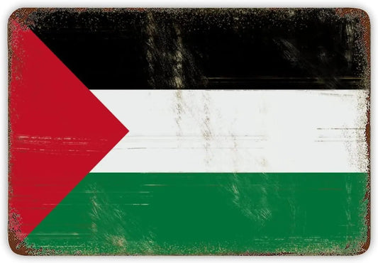 Palestine Flag Bar Sign for Home Bar Gifts - Quality Hanging Signs Metal Art Wall Décor Gifts for Men - Metal Signs Tin Pla sign