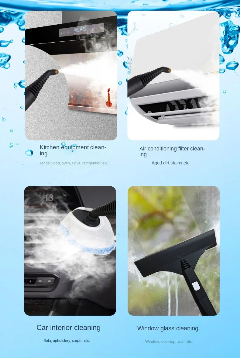 2600W Electric Steam Cleaner High Temperature And Pressure Sterilization Jet Washer Machine for Home Hood Car Air Conditioner