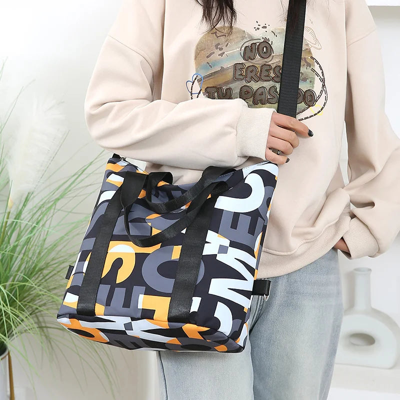 Women's Top-handle Bag Messenger Bags Waterproof Nylon Shoulder Totes High Quality Large Handbag Female Travel Crossbody Bags