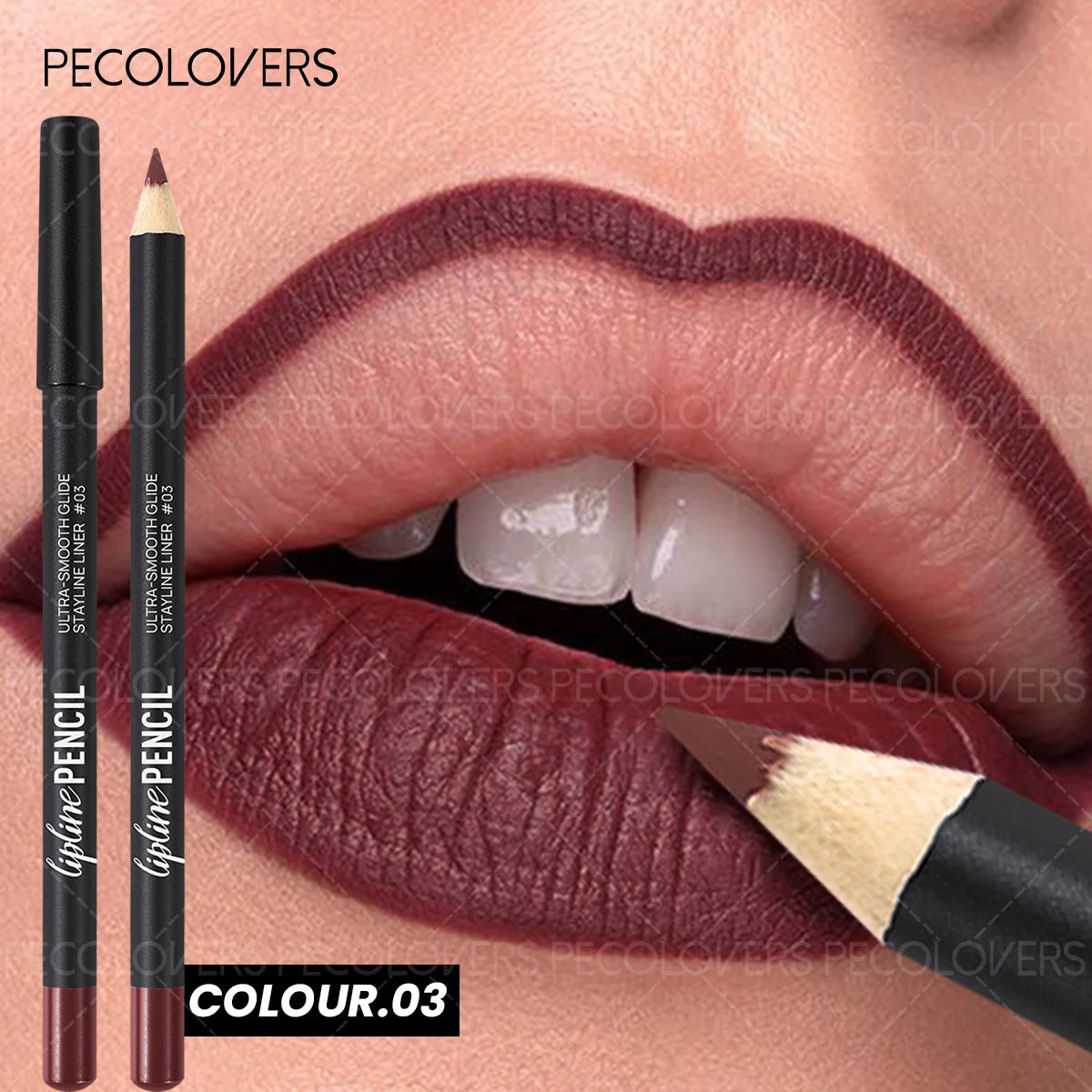 Lipliner Lipstick, Plump and Charming Lips, Not Dry, Nude Brown, Multi-color Choice, with A Variety of Makeup, Lip Cosmetics