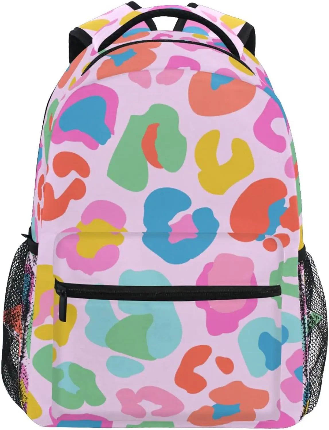 School Start Best Seller! Blue Leopard Print Backpack, Trendy Animal Pattern, Stylish Bag for Bold Style Fans
