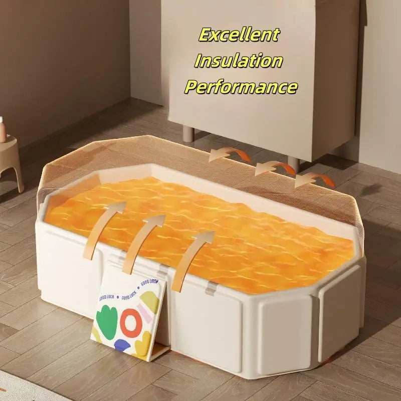 Baby Bathtub,Portable Baby Tub,Quick Pop Up Non Inflatable Bathtub Space-Saving,Durable Tubs for 0~8 Years old Infants
