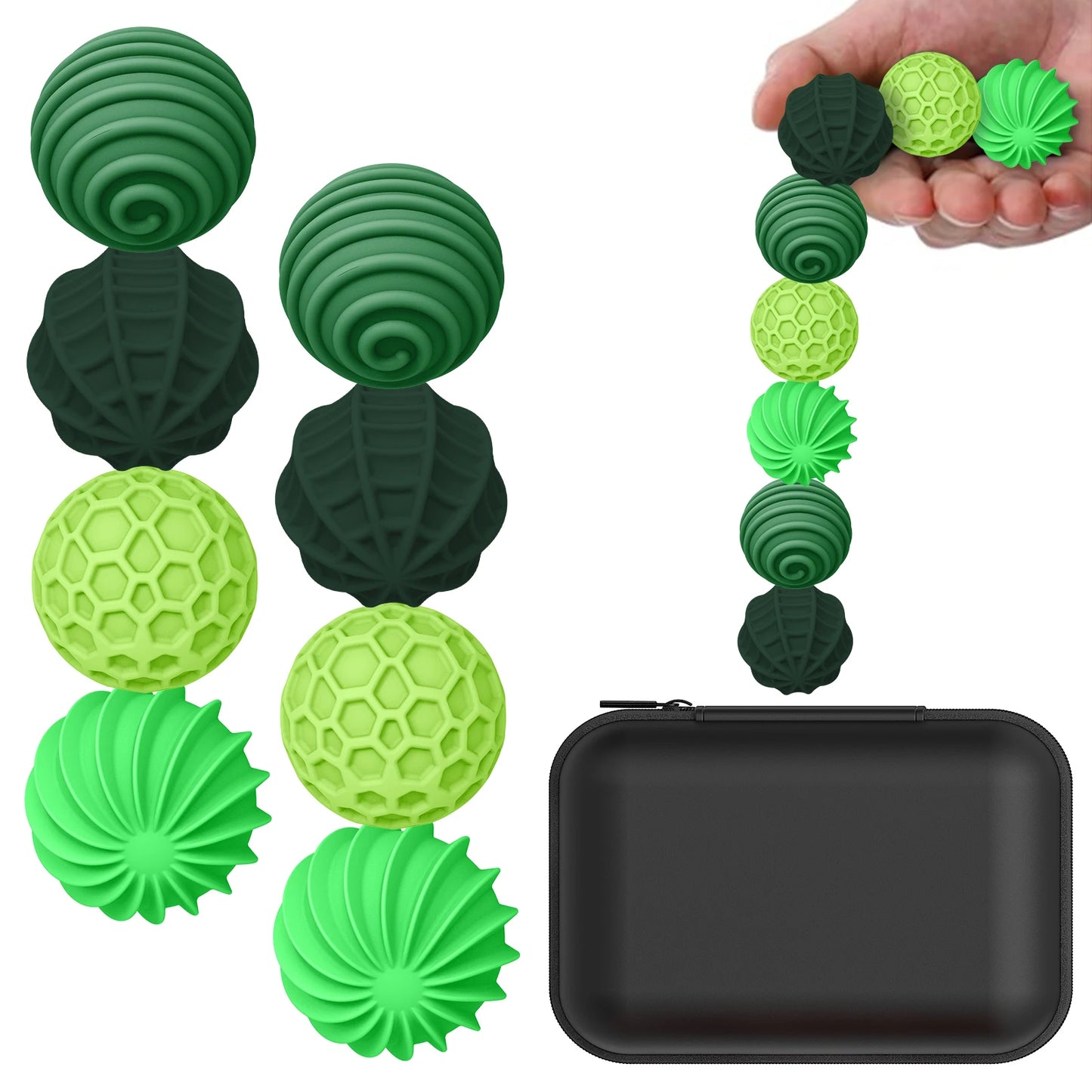 Silicone Magnetic Sensory Balls Fidget Toy Worry Balls Autism Calming Fidgeting Toy Kid Adults Anxiety Relief Stress Sensory Toy