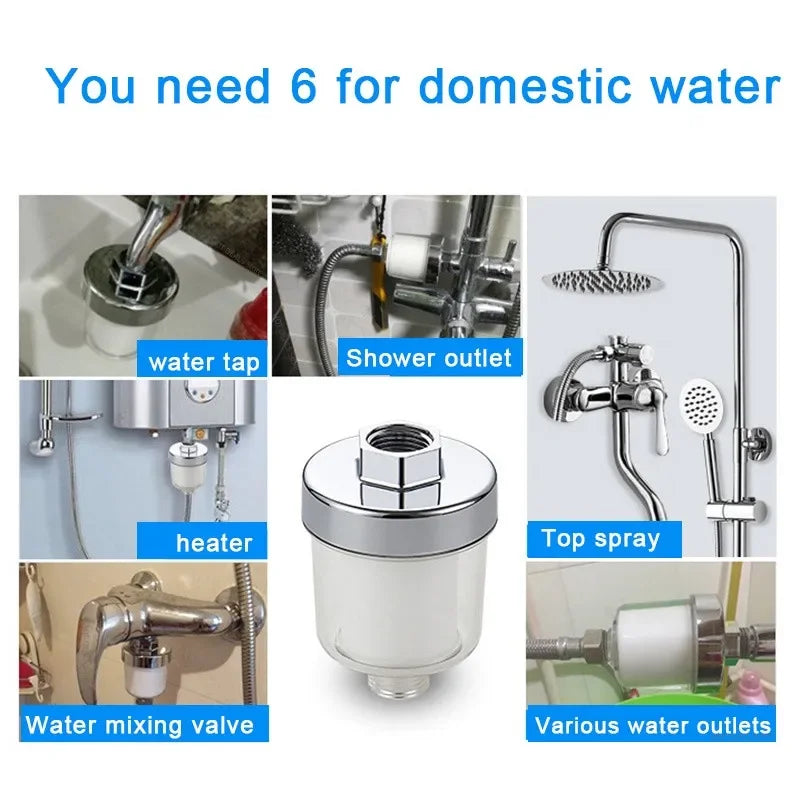 Water Outlet Purifier Kits Universal Faucet Filter PP Cotton for Kitchen Bathroom Shower Household Filter High Density Practica