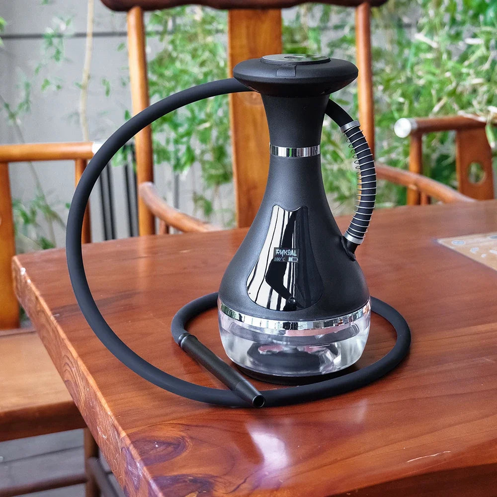 2025 Luxury Electric Portable Stainless Acrylic Hookah Electric Shisha Hookah Set High Quality Shisha with LED Display