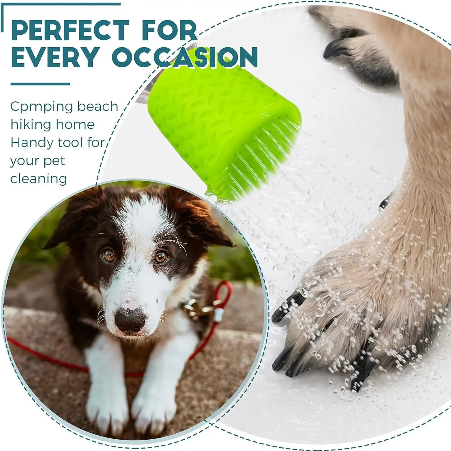 Pet Shower Silicone Portable Pet Shower Head Outdoor Cat and Dog Shower Cleaning Supplies Portable Pet Shower Shower