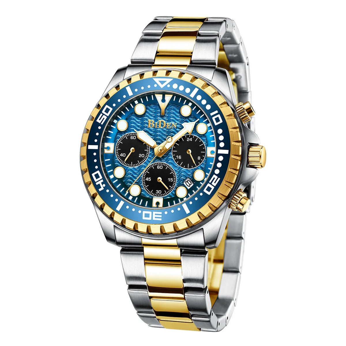 BIDEN Top Brand Fashion Mens Watches for Men Sport Waterproof  Quartz Watch Luxury Man Business Luminous Clock Relogio Masculino