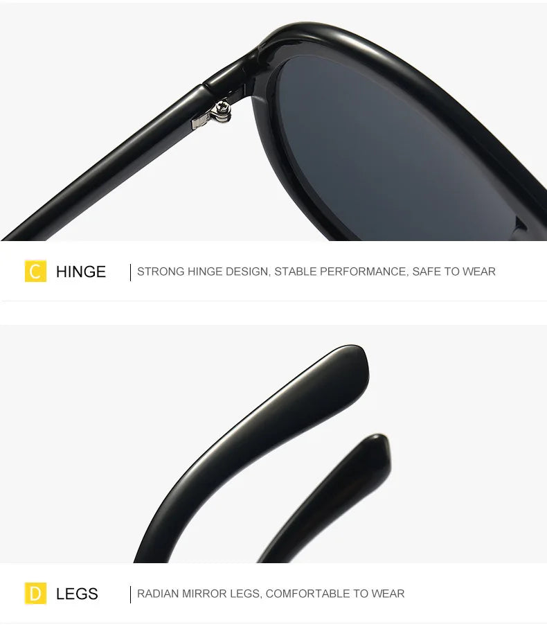 Fashionable Active Polarized Sunglasses retro-frame Sun Glasses Fashion Street Photo Sports Women Men T150