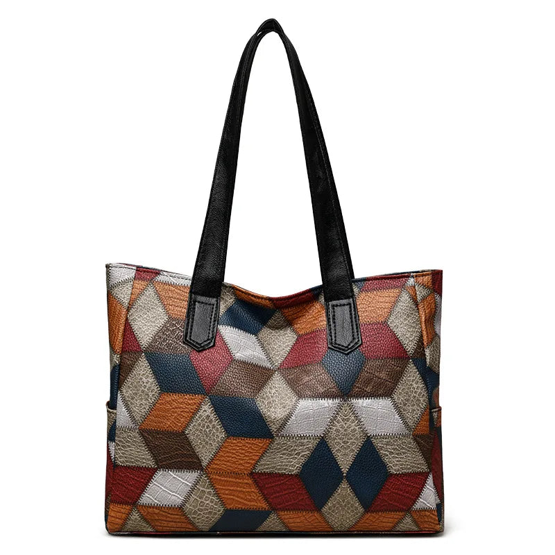 Women's Handbag Women's Shoulder Bag Fashion Purse Vintage Leather Bag Large Capacity Handbag Inclined Shoulder Bag Mom's Bag