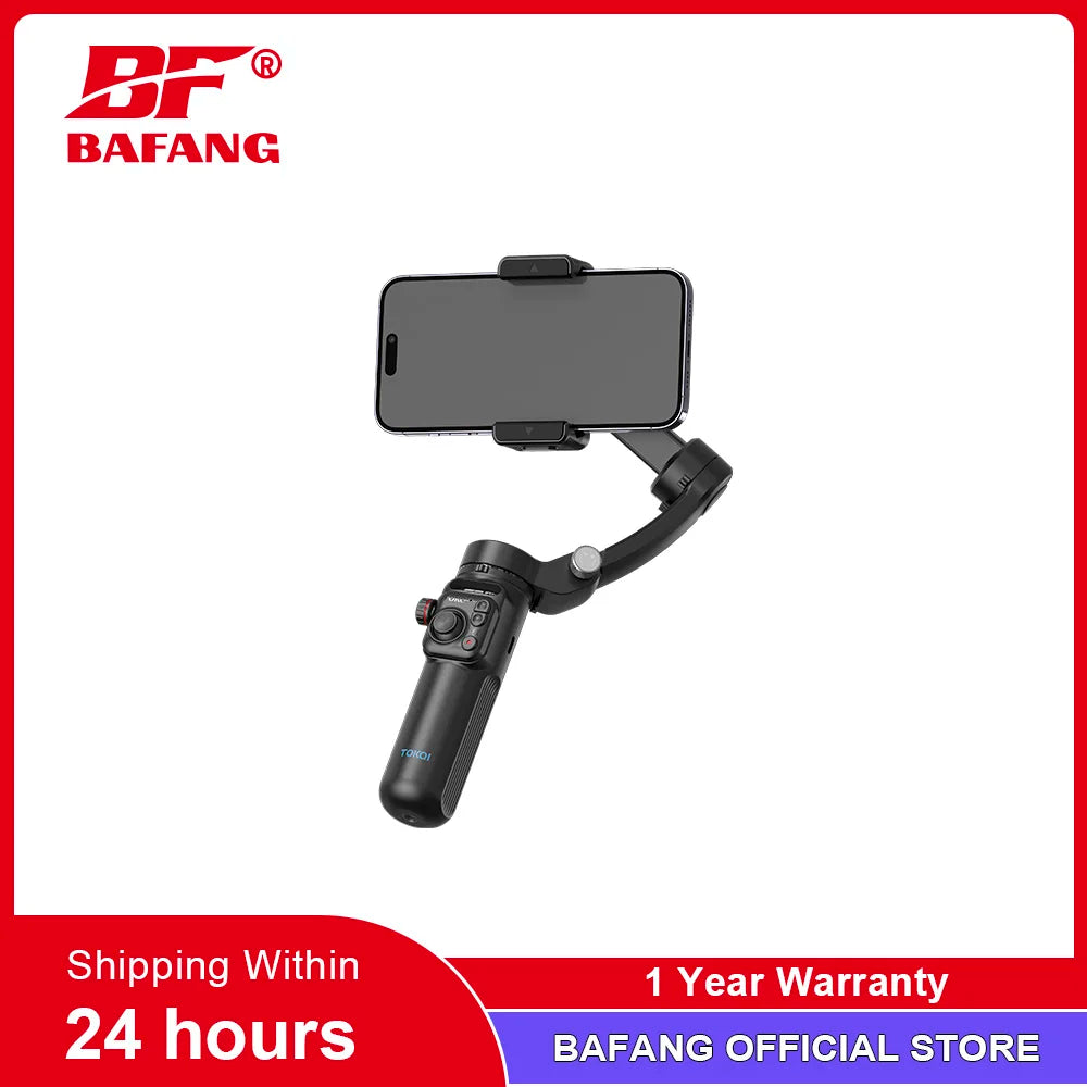 BAFANG New Product M02 Intelligent 3-Axis Stabiliser AI Auto Tracking Gimbal with Magnetic Remote Control Multi-Mode Shooting