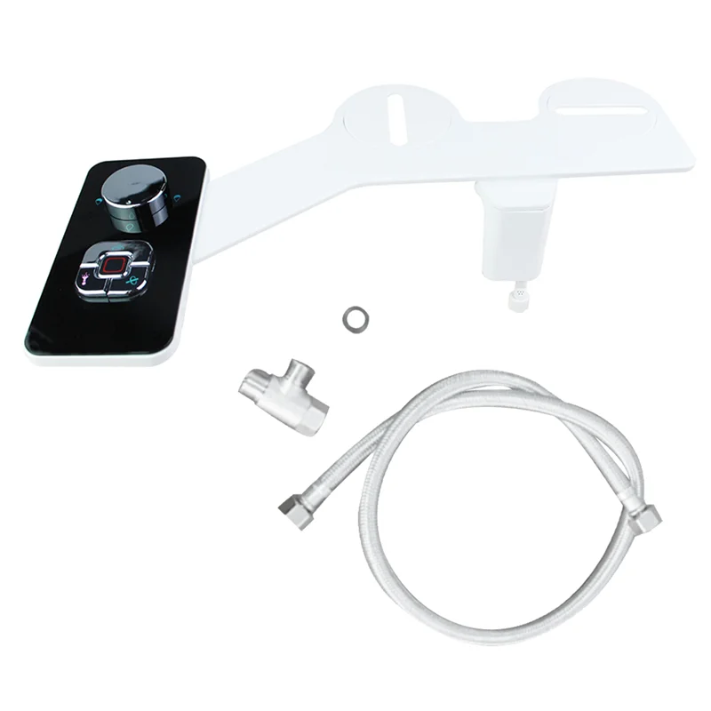 Bidet Attachment Non-Electric Bidet Toilet Seat Sprayer With Pressure Controls Dual Nozzles For Frontal Rear Wash B