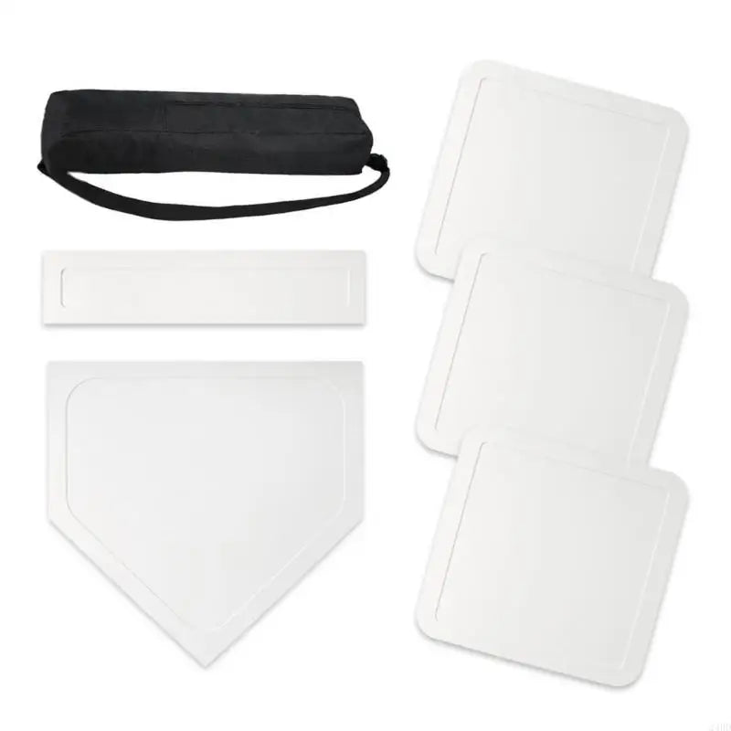 Exercise Home Plate Baseball Softball Base Set For Pitching Hitting Practice 24BD