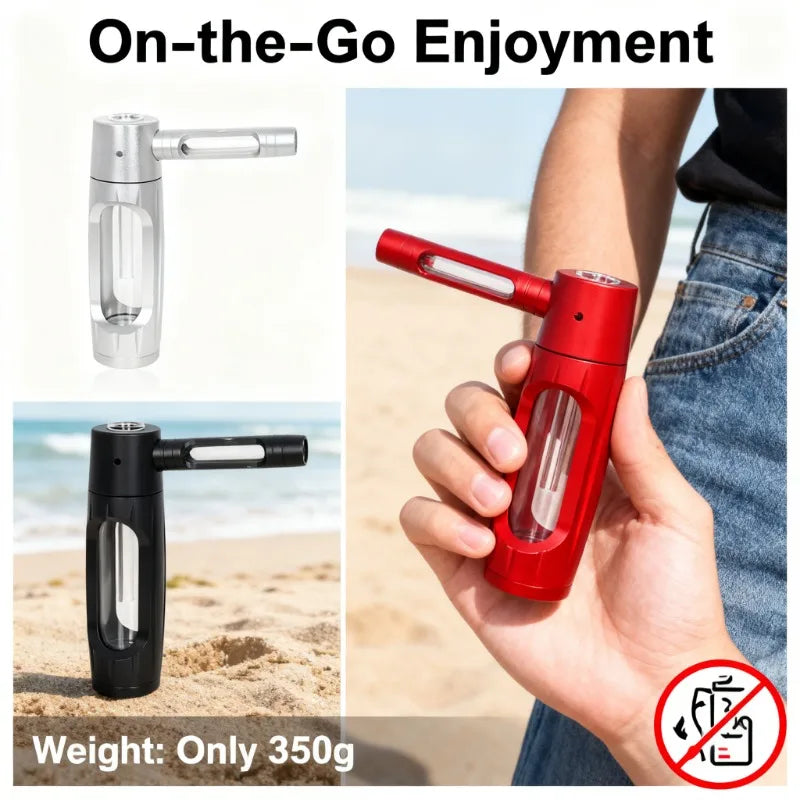 Premium Quality Portable Shisha Hookah Set - Complete with Chicha Tobacco Bowl, Essential Smoking Water Pipe Gadgets for Men