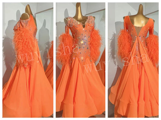Ballroom dance dress for women, modern dance dress, ladies' clothing, waltz dance costume  2433