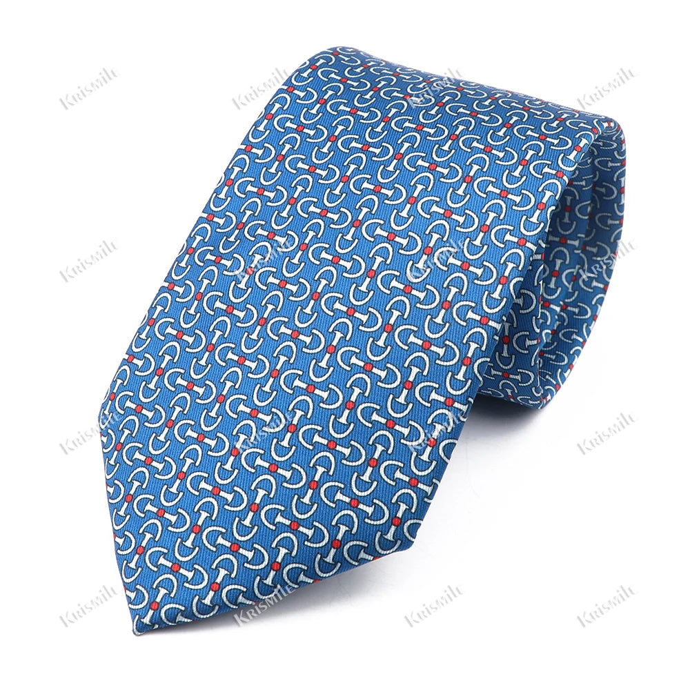 New Design Bohemian Style Necktie For Men Silk Touch Soft Blue Red Yellow Necktie Fit Wedding Party Business Office Accessory