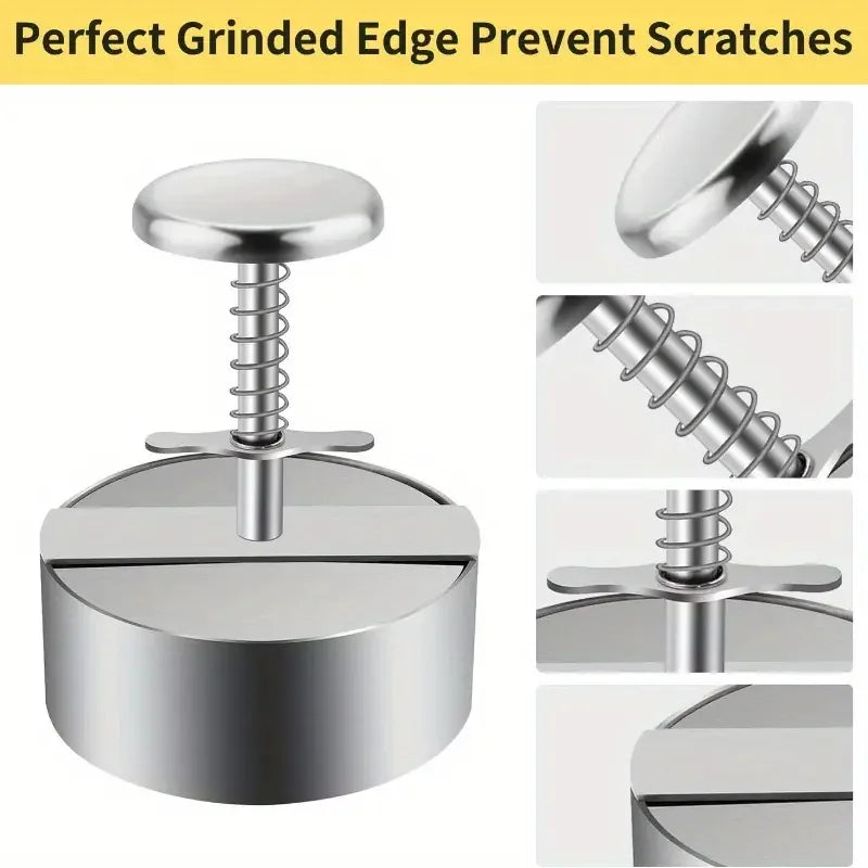 1PC Non-Stick Hamburger Patty Press,Cheeseburger Patty Maker Mold For Meat Beef Cheese Veggie,Burger Maker For Grill Griddle BBQ