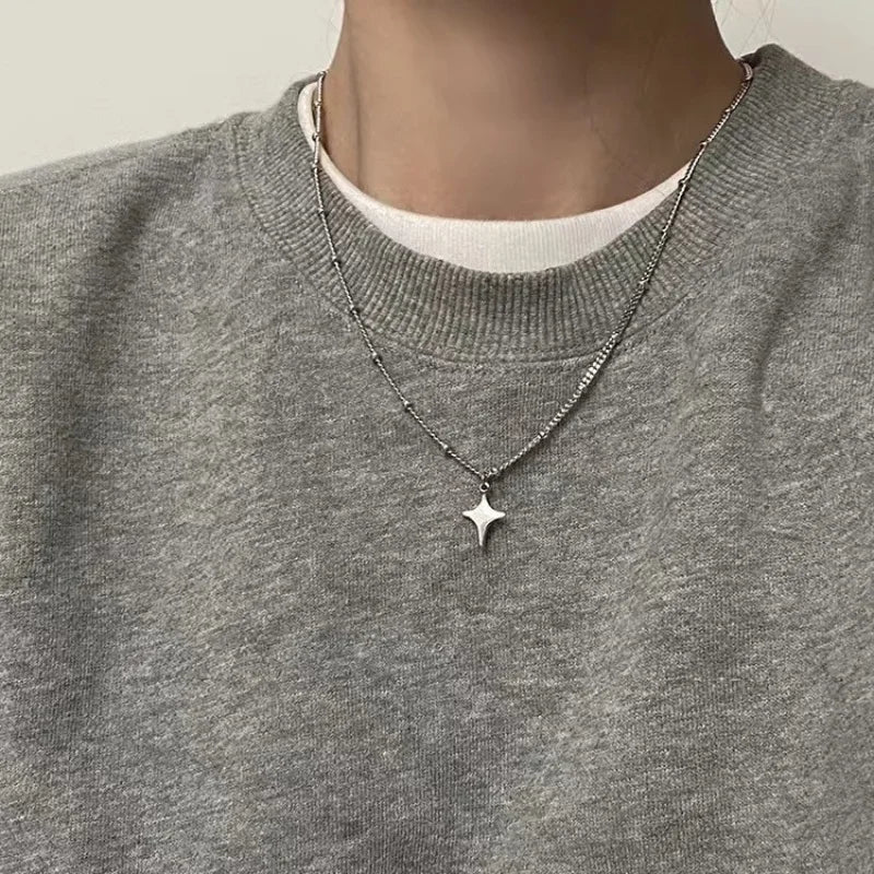 Simple Trendy Vintage Necklace Women Men's Fashion Necklace Hollow Choker Pendant Neck Jewelry Accessories Party Chain Wholesale