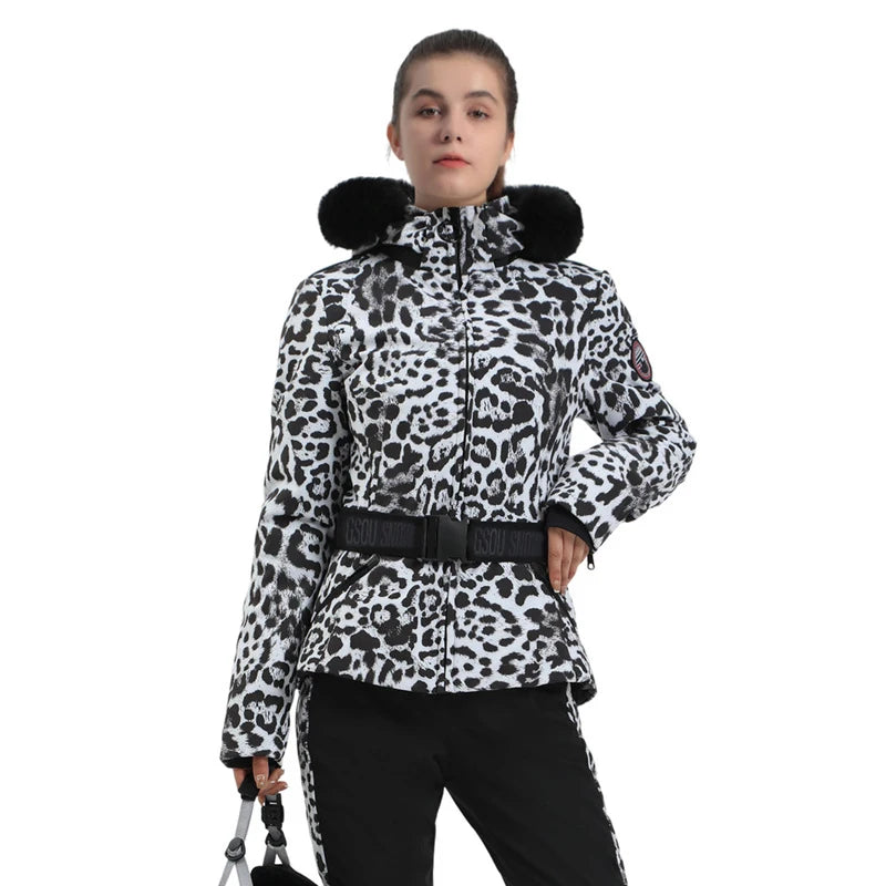 Ski Jackets 2025 Mountain Winter Hooded Woman Snowboard Clothes Outdoor Sports Skiing Overcoats Windproof Thermal Snow Tracksuit