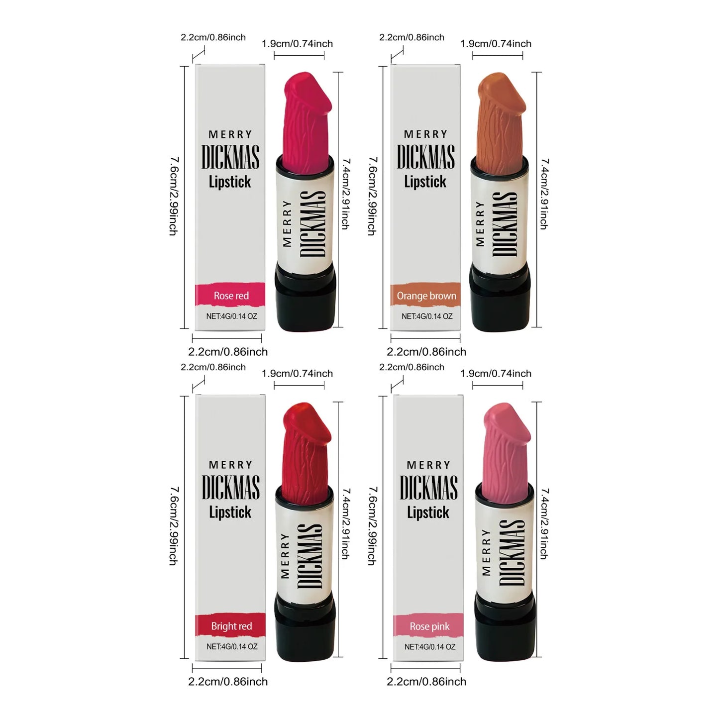 Christmas Party Lipstick Versatile Lip Makeup Silky Smooth Matte High Pigmented Non-Smudge Three-Dimensional Waterproof Lipstick