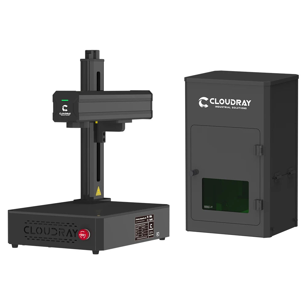 Cloudray 30W 50W Portable Fiber Laser Marking Machine Easymarker-FM1 110*110mm DIY Marking Gift Metal Jewelry Gold Engraving