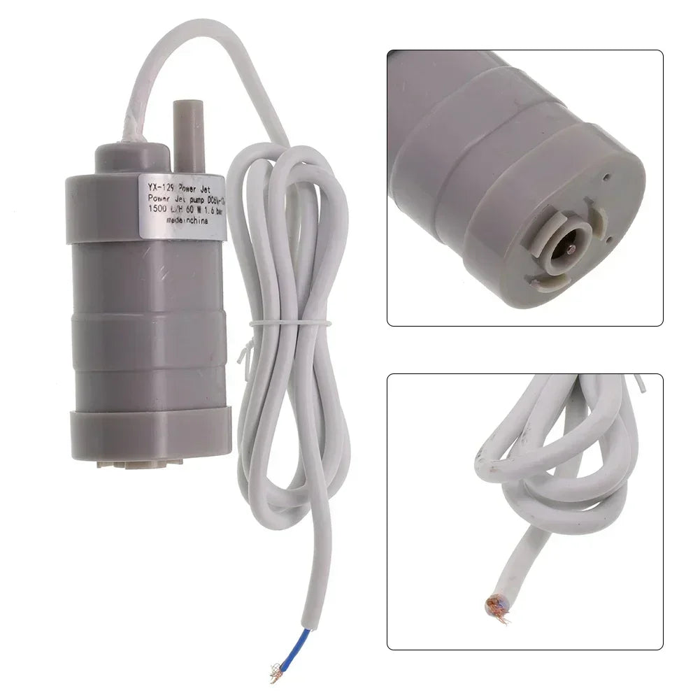 Submersible Pump DC 12V 1500L/H Pump 12 Volt Water Pump For Caravan Camping Garden Aquarium Fish Tank Fountain