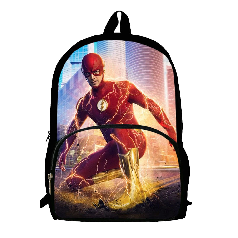 Kids' Cartoon Schoolbags FFlash man Printed Child Backpack,Large Capacity Bookbags for Kindergarten Students,Bags for Boys Girls