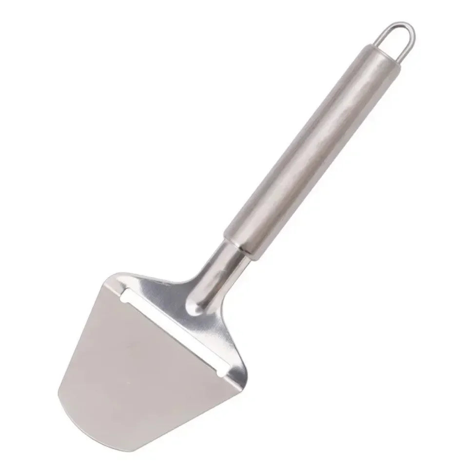 Stainless Steel Cheese Slicer Cake Shovel Butter Pizza Scraper Cheese Cutter Vegetable Durable and Sturdy Anti Slip Planer Blade