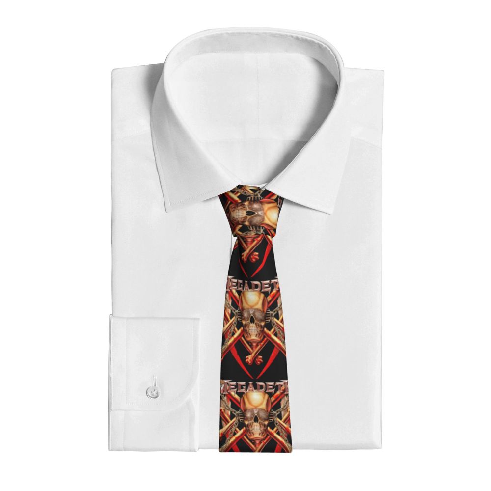 Slipknots Neckties Men's Customized Silk Heavy Metal Rock Music Gift Neck Tie for Office