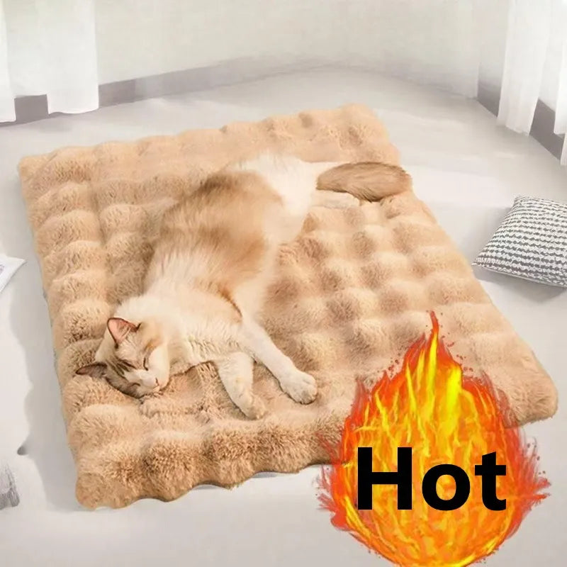 Ultra-Soft Pet mat Winter Warm Dog Blanket Cat bed Sofa Mat Super Comfortable Pet Blanket Pad Mat for Cats Dogs Sleeping Mat