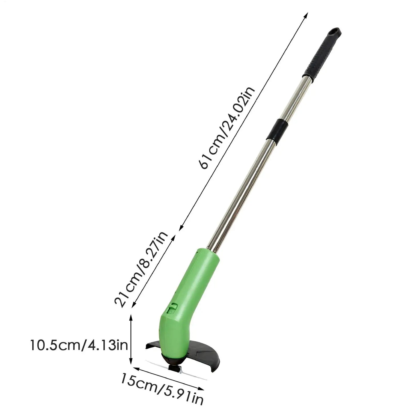 Cordless Strimmer Small Electric Edger Grass Eater Handheld Lawn Mower Weeding Tool Edging Trimming Hedge Shears for Gardeners