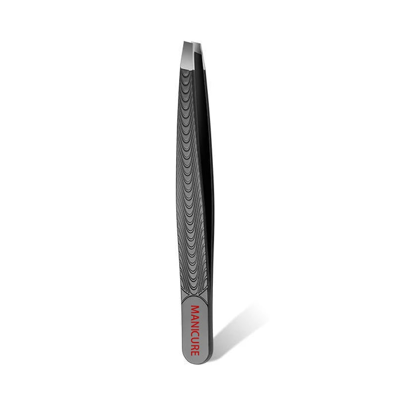 Stainless Steel Beard Tweezers Trimmer Gradient Color Light Beige & Hair Removal Tool for Face Makeup, Eyebrows Eyelashes Clip