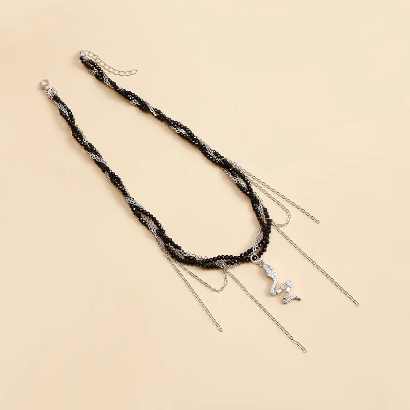 Cross Pendant Necklace For Women Light Luxury Tassels Clavicle Chain Cool Choker Exquisite Fashion Necklace Jewelry Gifts